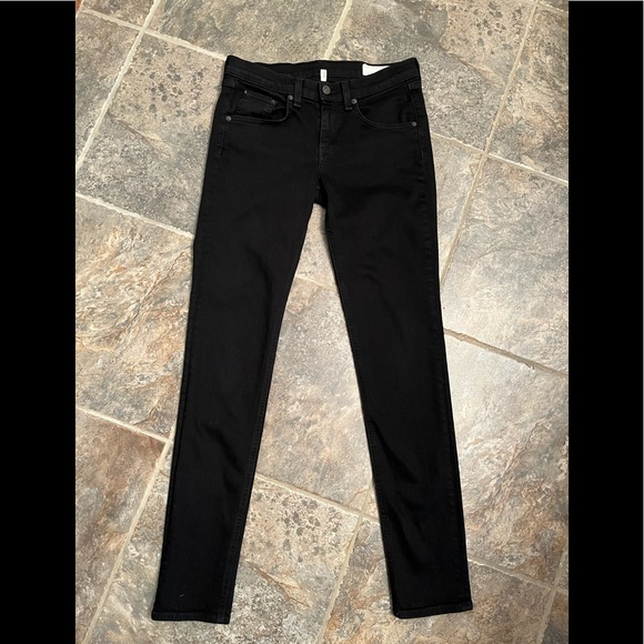 β¨ Rag & Bone Skinny Jeans in Coal Dark Rinse Size 26 EUC - Picture 7 of 9